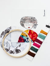 Load image into Gallery viewer, DIY Embroidery Kit, Anne in Burgundy