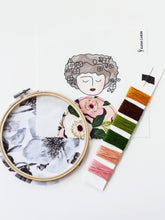 Load image into Gallery viewer, DIY Embroidery Kit, Anne in Mauve